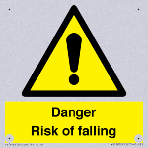 Danger Risk of falling